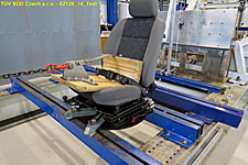 Otočné a výsuvné zařízení sedadla - destrukční zkouška - Test 1 - neodborná montáž 