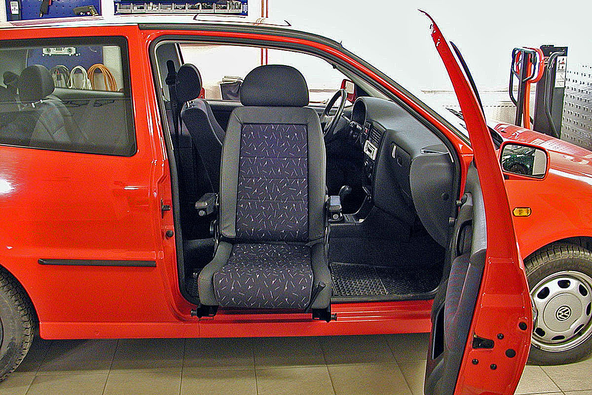 Speciální zařízení CARONY ve voze VW Polo