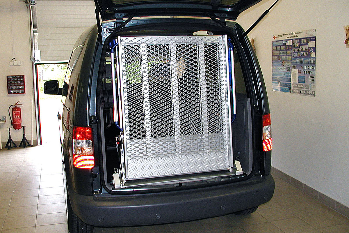 Nájezdová rampa - BRG ve voze VW Caddy