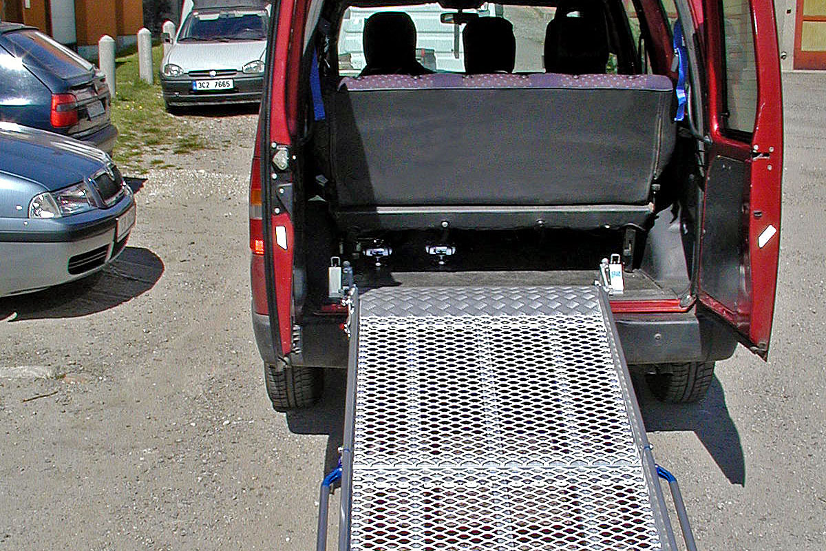 Nájezdová rampa - BRG ve voze FIAT Scudo