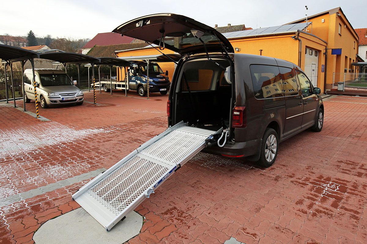 Nájezdová rampa - BRG ve voze VW Caddy